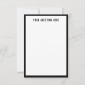 paaseibunny Holiday Kaart (Achterkant)