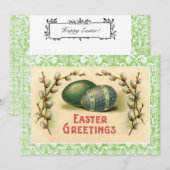  paaseieren Dogwood Kaart (Voorkant / Achterkant)