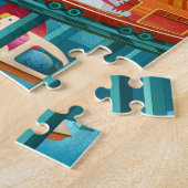 Paaseieren en Bunnies Fantasy World Legpuzzel (Zijkant)