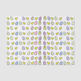 Paaseieren en kippapier tissuepapier