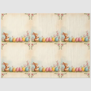 Paaseieren en Little Rabbit Populair Collectie Tissuepapier