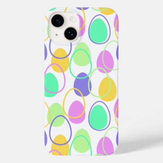 Paaseieren en omtrekken Case-Mate iPhone case (Achterkant)