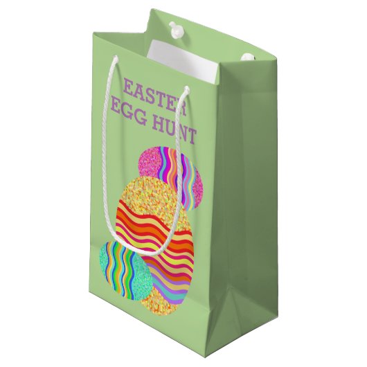 Paaseieren en paaseieren klein cadeauzakje (Voorkant Gekanteld)