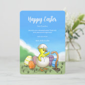 paaseieren feestdagenkaart (Staand voorkant)