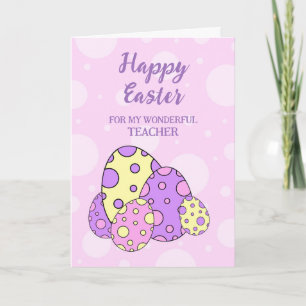 Paaseieren Happy Easter Teacher Feestdagen Kaart