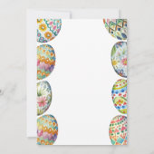 Paaseieren Hunt & Brunch Kleurrijke grillige mand Kaart (Achterkant)