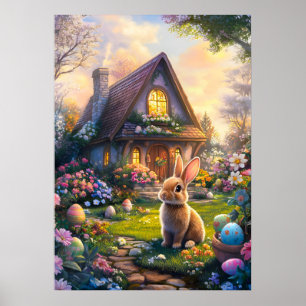 Paaseieren Hunt Bunny Poster