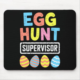 Paaseieren Hunt Supervisor Konijn Bunny Paasdag Muismat