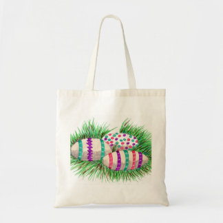 Paaseieren in gras tote bag