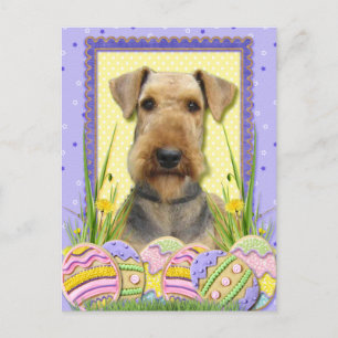 Paaseieren koekjes - Airedale Feestdagenkaart