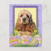Paaseieren koekjes - Cocker Spaniel Feestdagenkaart (Voorkant)