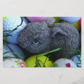Paaseieren, konijnenGolfballen Briefpapier (Voorkant)