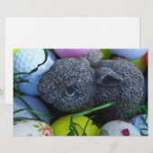 Paaseieren, konijnenGolfballen Briefpapier (Voorkant / Achterkant)