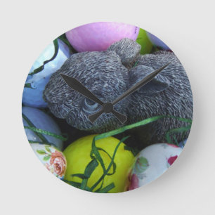Paaseieren, konijnenGolfballen Ronde Klok