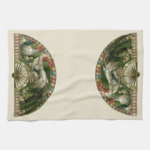 Paaseieren met kippen,  art nouveau theedoek (Horizontaal)