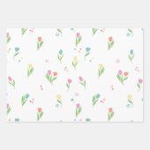 Paaseieren met leuke versierde en beschilderde des inpakpapier vel (Voorkant 3)