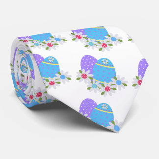 Paaseieren met Paarse en blauwe eieren Stropdas