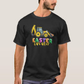 Paaseieren met schunnige Eggscavator Bunny Driving T-shirt (Voorkant)