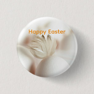 Paaseieren met Veer Grafisch Ronde Button 3,2 Cm