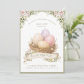 PaasEieren Nest | Paaseieren Jacht Kaart (Staand voorkant)