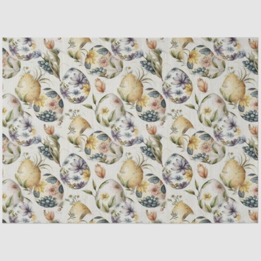 Paaseieren nostalgisch patroon nr. 17 tissuepapier (Voorkant)