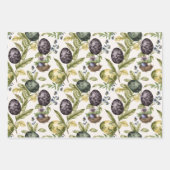 Paaseieren nostalgisch patroon nr. 3 inpakpapier vel (Voorkant)