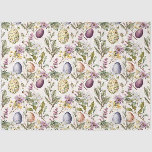 Paaseieren  nostalgisch patroon nr. 7 tissuepapier (Voorkant)