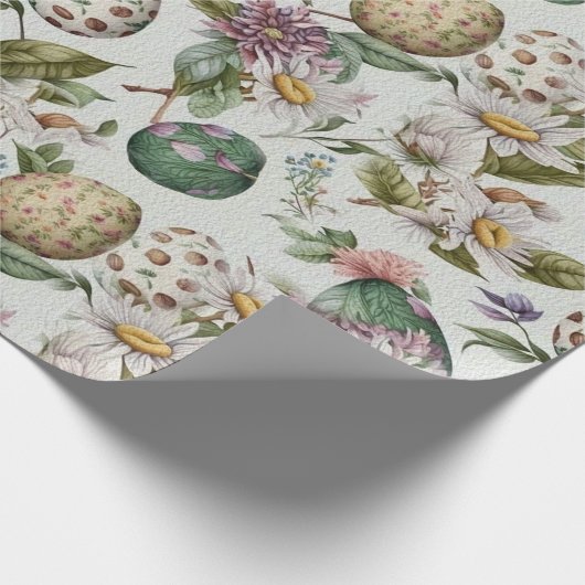 Paaseieren nostalgisch patroon nr. 8 cadeaupapier (Hoek)