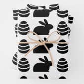 Paaseieren: paaspasta voor een gelukkig paaspatroo inpakpapier vel (In situ)