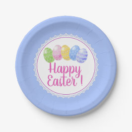 Paaseieren Papierpapier bord, happy easter party P Papieren Bordje