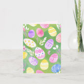 paaseieren |  pastel Waterverf Kaart (Voorkant)