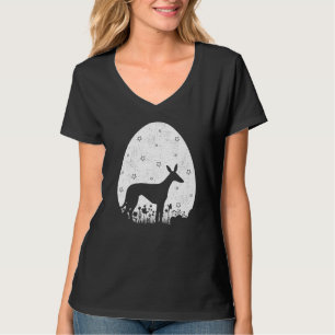 Paaseieren Retro Style Greyhound Dog Easte T-shirt