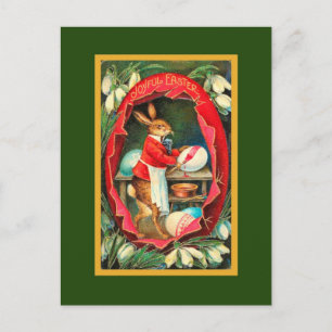 Paaseieren rode  Pasen Feestdagenkaart