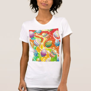Paaseieren — siervormig ontwerp t-shirt