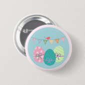 Paaseieren Springtime Lavendel Blush Ronde Button 5,7 Cm (Voorkant /achterkant)