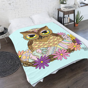 Paaseieren Uil Nest Fleece Deken