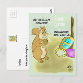 Paaseieren verstopt briefkaart (Voorkant / Achterkant)