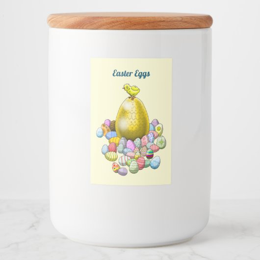 Paaseieren Voedselcontainer Etiket (Voorkant)