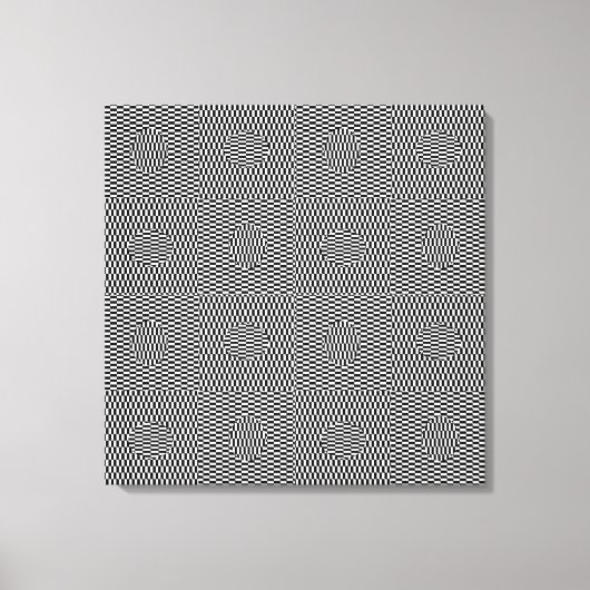 Paaseieren zoeken OpArt Canvas Afdruk (Voorkant)