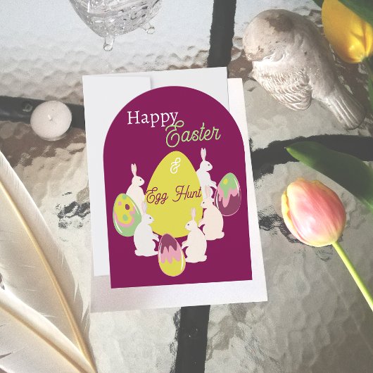 Paaseieren zoeken. Uitnodiging