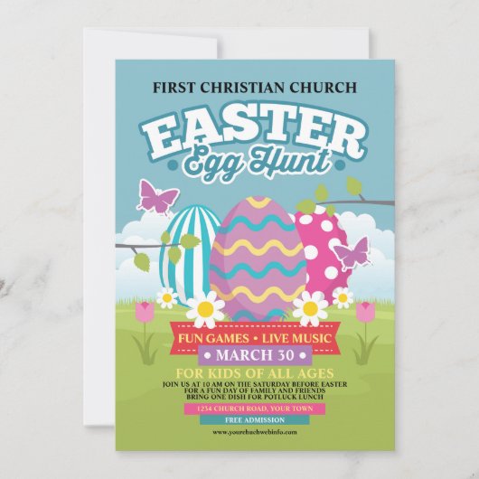 Paaseierenjacht Kaart (Voorkant)