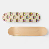Paaseierjacht mand met pasteleieren patroon skateboard (Horizontaal)