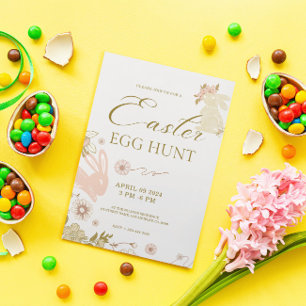 Paaseierjacht Schattigee konijntjes en eitjes lijs Kaart