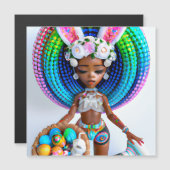 Paaseiermuis met een zwart meisje Magic Melanin Gi (Voorkant / Achterkant)