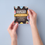 Paaseiershunt met paaseieren flyer (Hand)