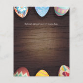 Paaseiershunt met paaseieren flyer (Achterkant)