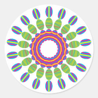 Paaseiersticker Ronde Sticker