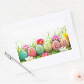 Paaseierstickers Rechthoekige Sticker (Envelop)