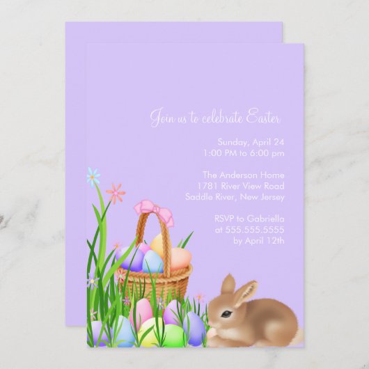 Paaseiertuin Paasmakerij Uitnodiging (Voorkant / Achterkant)