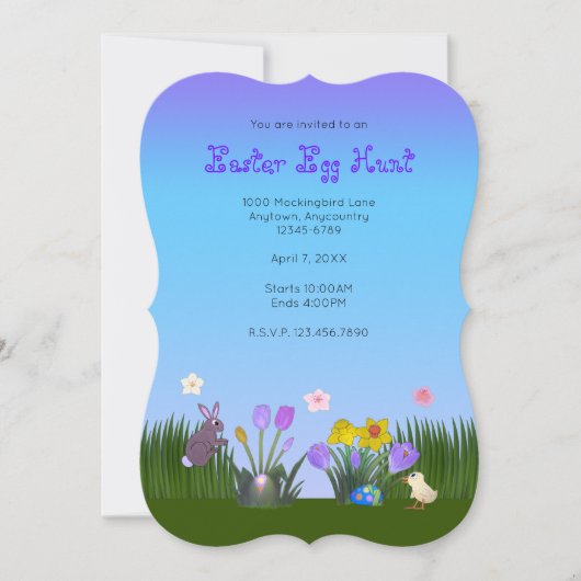 paaseihunt 5 inch bij 7 inch save the date (Voorkant)